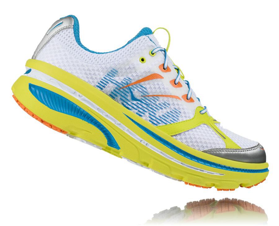 Running Shoes Mens - Hoka One One Bondi B - White - LNCQZBH-30